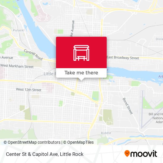 Center St & Capitol Ave map