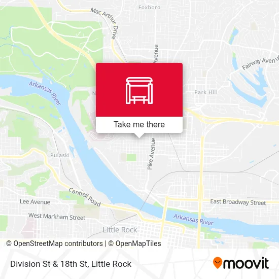 Division St & 18th St map