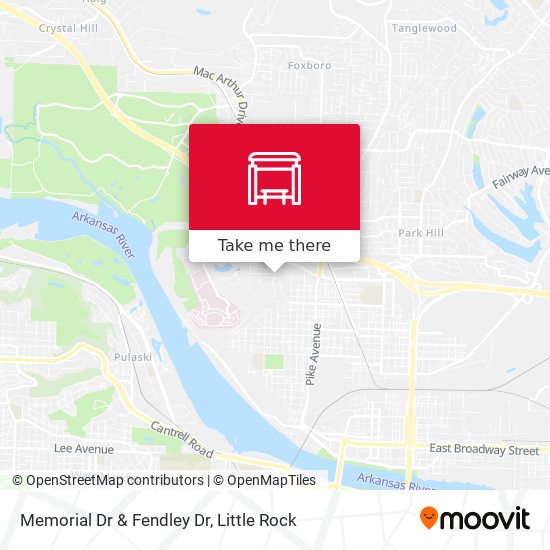 Memorial Dr & Fendley Dr map