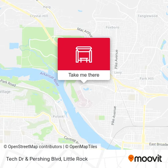 Mapa de Tech Dr & Pershing Blvd