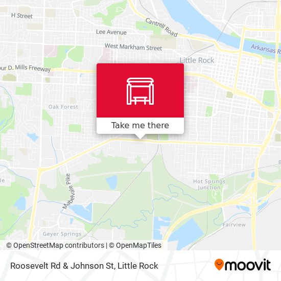 Roosevelt Rd & Johnson St map