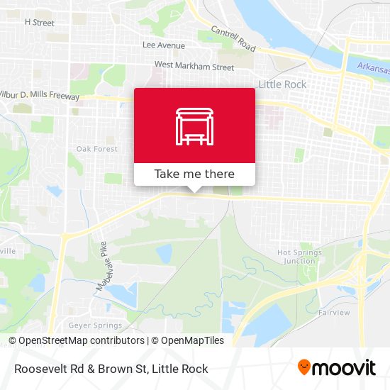 Roosevelt Rd & Brown St map