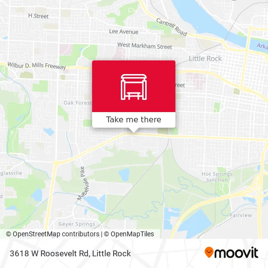 Mapa de 3618 W Roosevelt Rd