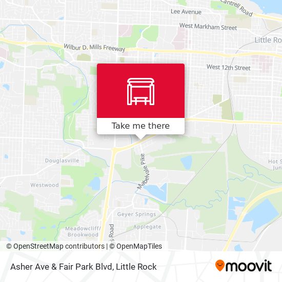 Mapa de Asher Ave & Fair Park Blvd
