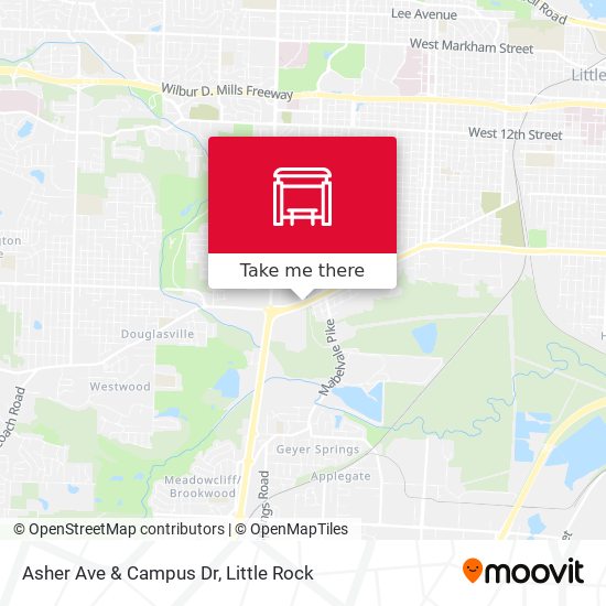 Mapa de Asher Ave & Campus Dr