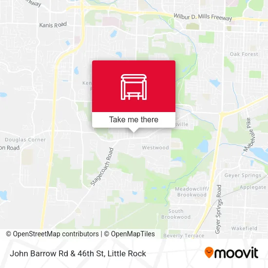 John Barrow Rd & 46th St map
