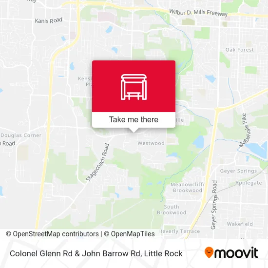 Colonel Glenn Rd & John Barrow Rd map