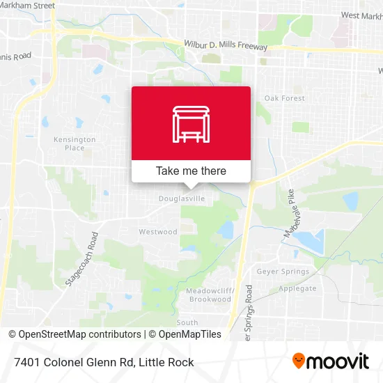 Mapa de 7401 Colonel Glenn Rd