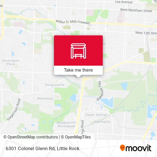 6301 Colonel Glenn Rd map