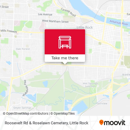 Roosevelt Rd & Roselawn Cemetery map