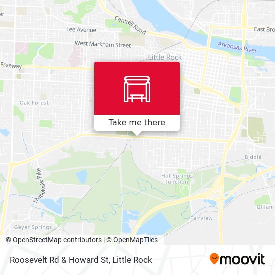 Roosevelt Rd & Howard St map