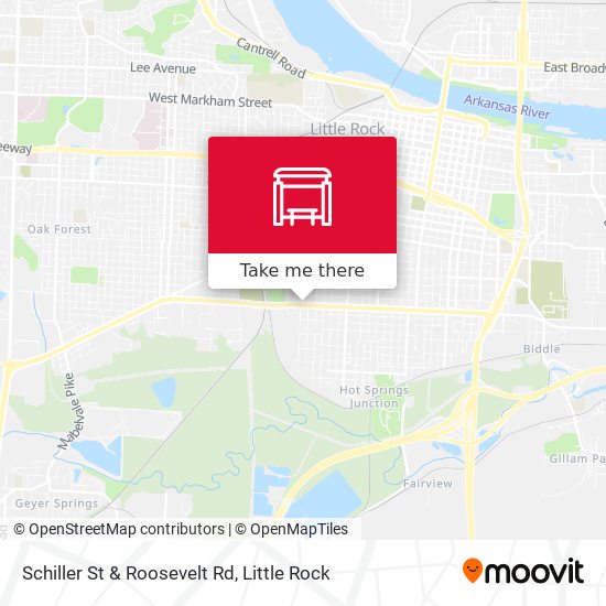 Schiller St & Roosevelt Rd map