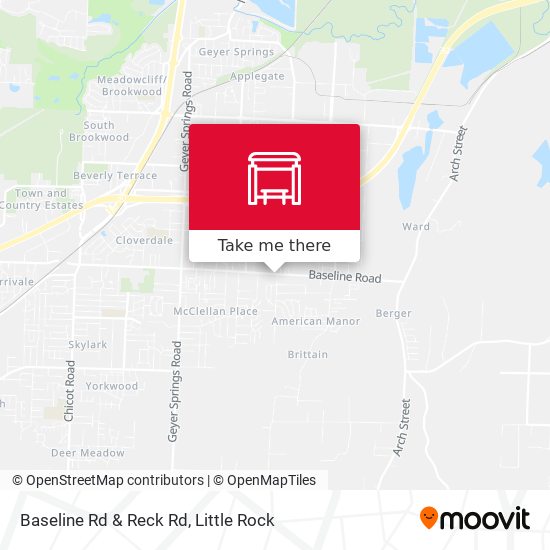 Baseline Rd & Reck Rd map