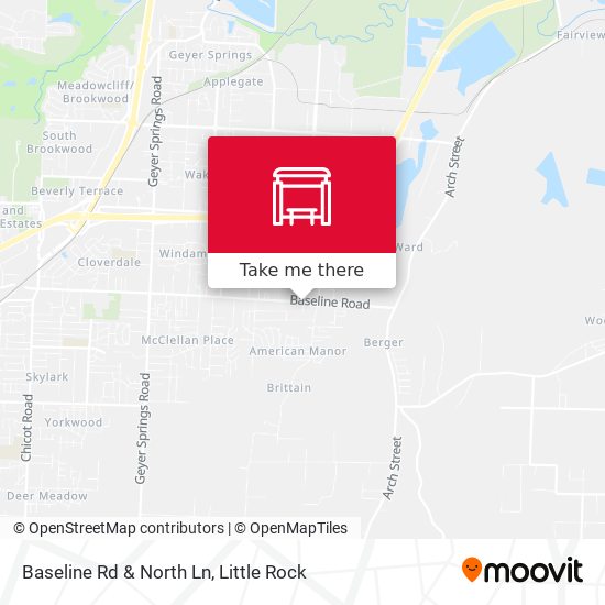 Baseline Rd & North Ln map