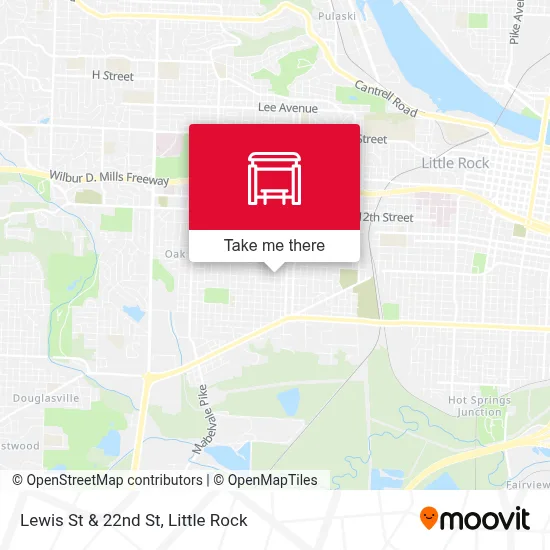 Lewis St & 22nd St map