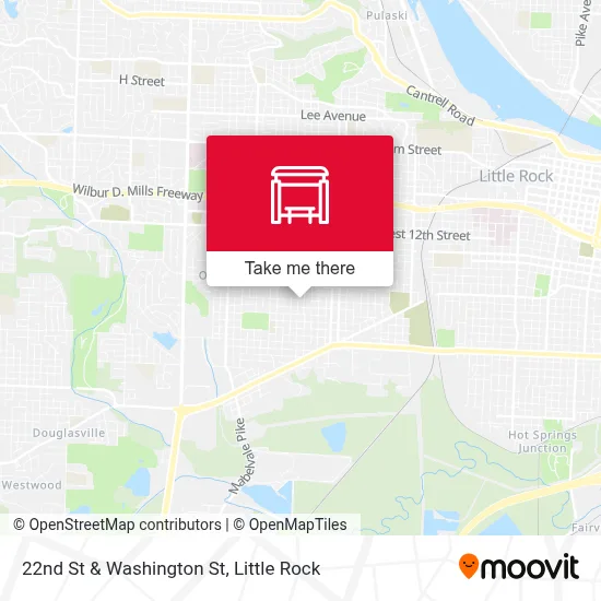 22nd St & Washington St map