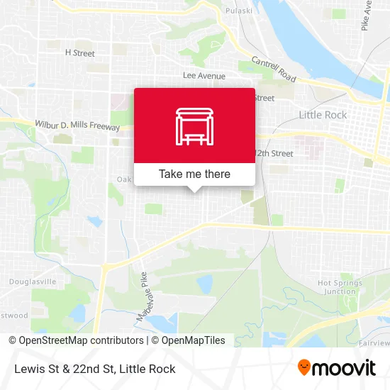 Lewis St & 22nd St map