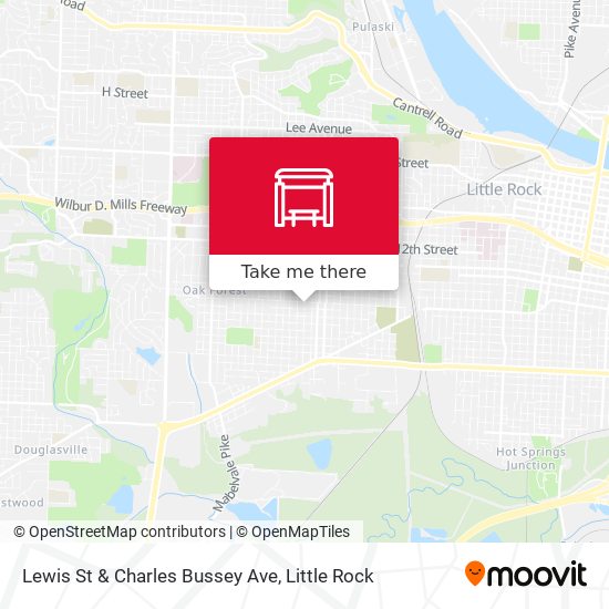 Lewis St & Charles Bussey Ave map
