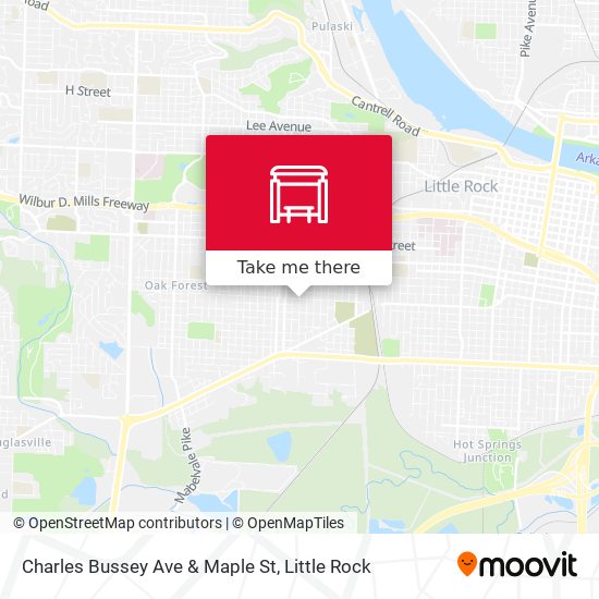 Mapa de Charles Bussey Ave & Maple St