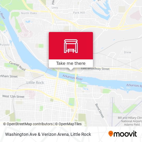 Washington Ave & Verizon Arena map