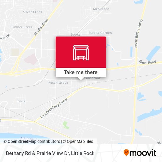 Bethany Rd & Prairie View Dr map