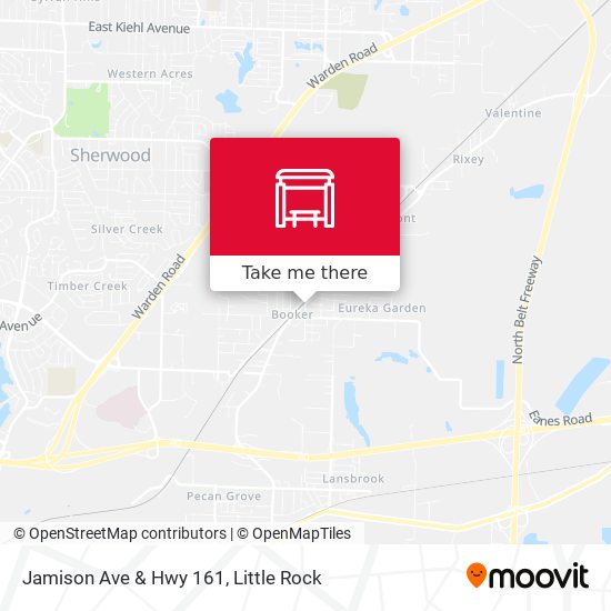 Jamison Ave & Hwy 161 map