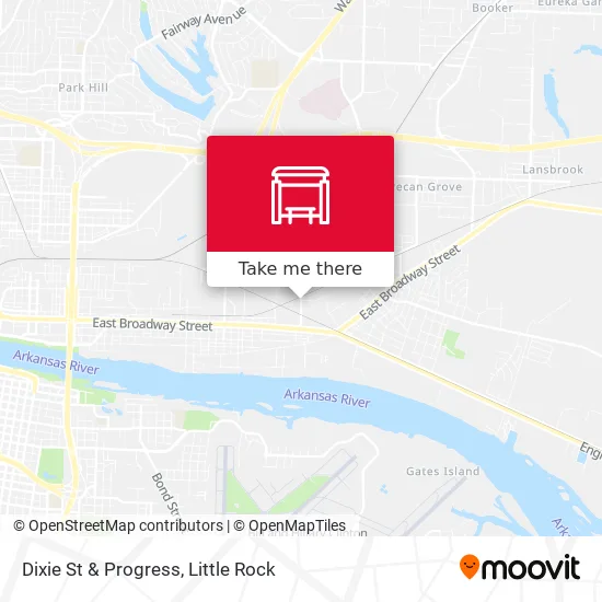 Dixie St & Progress map