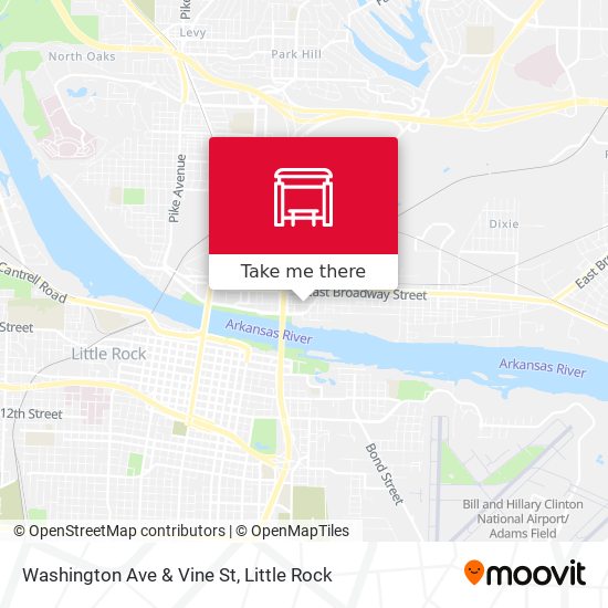 Mapa de Washington Ave & Vine St