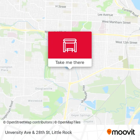 Mapa de Unversity Ave & 28th St