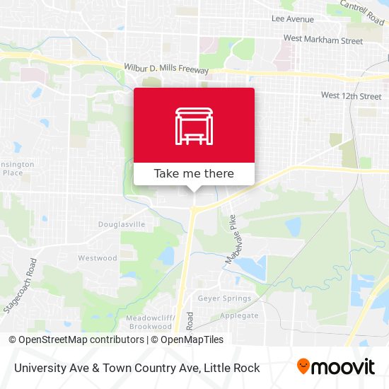 Mapa de University Ave & Town Country Ave
