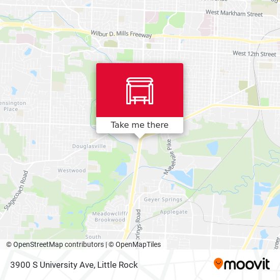 3900 S University Ave map