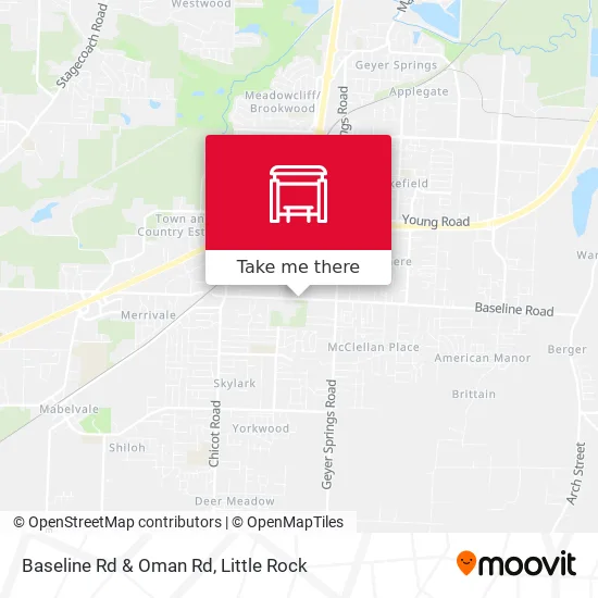 Mapa de Baseline Rd & Oman Rd