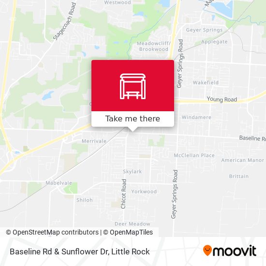 Baseline Rd & Sunflower Dr map