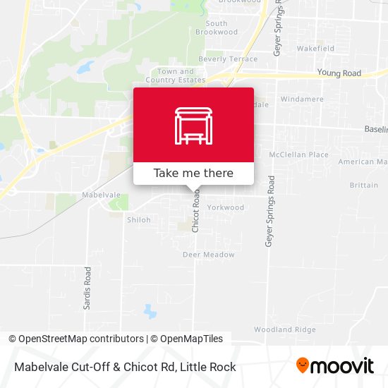 Mabelvale Cut-Off & Chicot Rd map