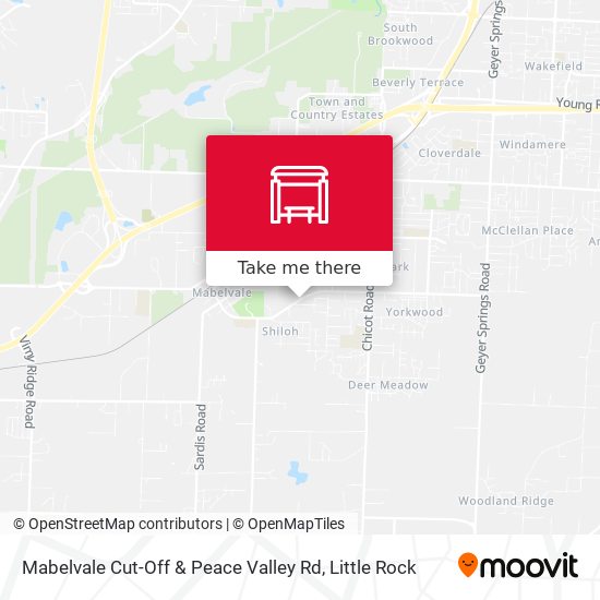 Mabelvale Cut-Off & Peace Valley Rd map