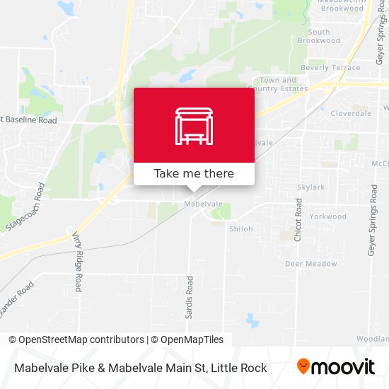 Mapa de Mabelvale Pike & Mabelvale Main St