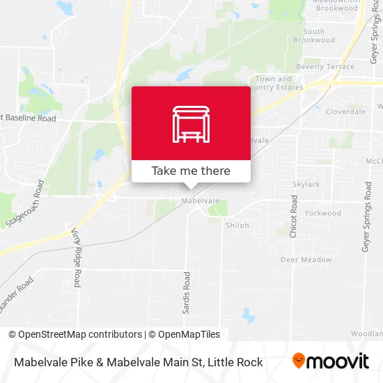 Mapa de Mabelvale Pike & Mabelvale Main St