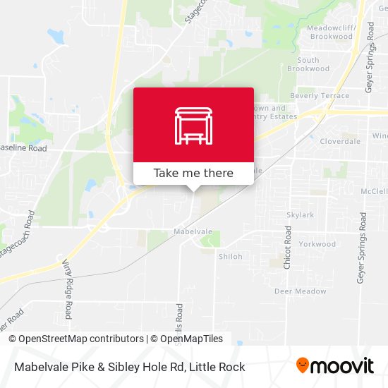 Mabelvale Pike & Sibley Hole Rd map