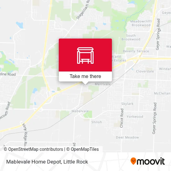 Mablevale Home Depot map