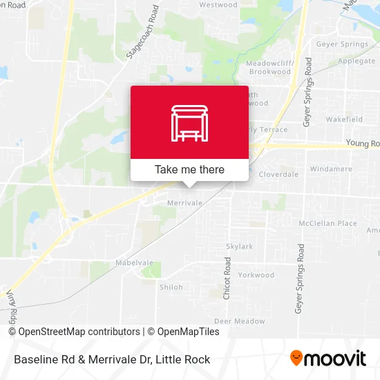 Baseline Rd & Merrivale Dr map