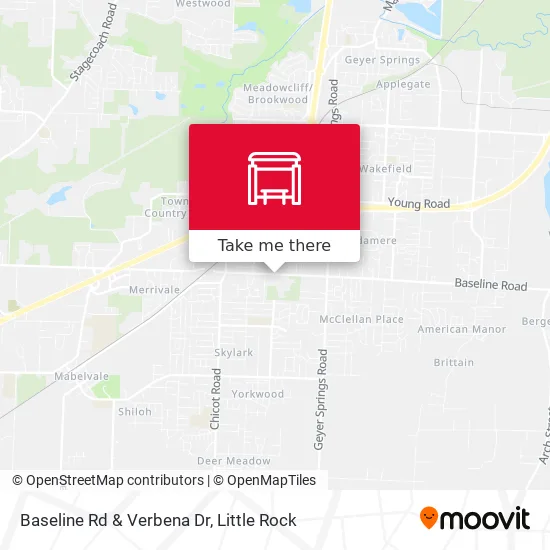 Mapa de Baseline Rd & Verbena Dr