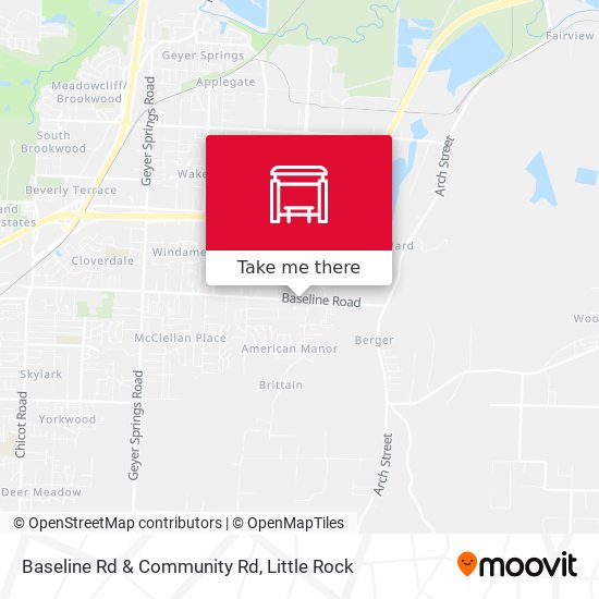 Baseline Rd & Community Rd map
