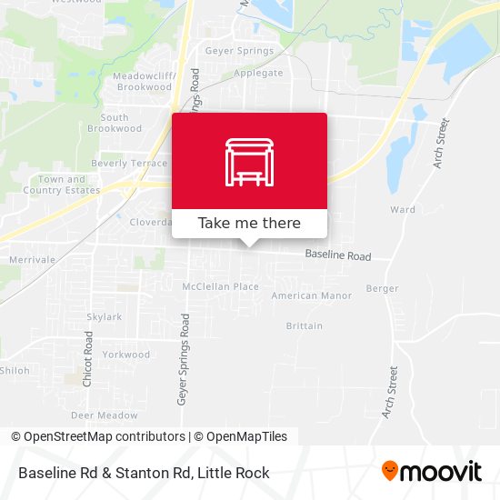 Baseline Rd & Stanton Rd map