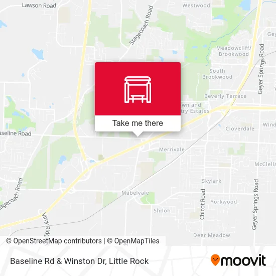 Baseline Rd & Winston Dr map