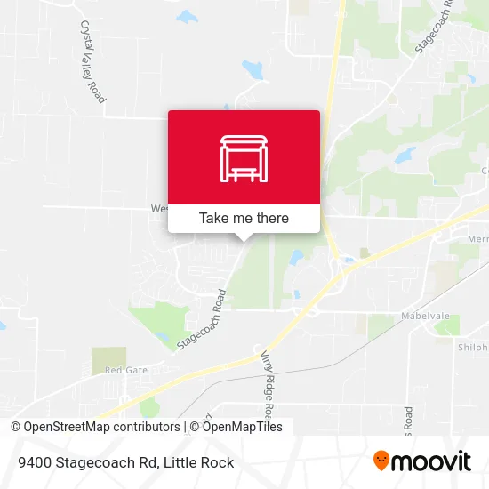 9400 Stagecoach Rd map