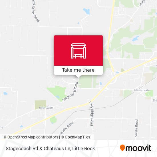 Mapa de Stagecoach Rd & Chateaus Ln