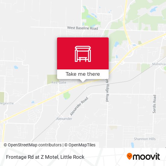 Frontage Rd at Z Motel map