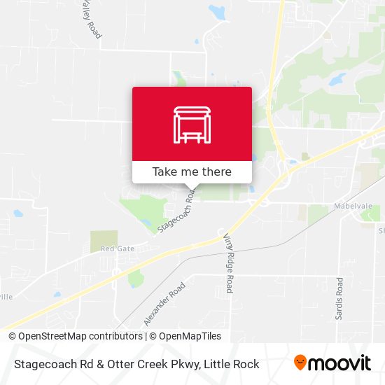 Mapa de Stagecoach Rd & Otter Creek Pkwy