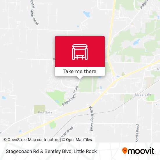 Mapa de Stagecoach Rd & Bentley Blvd