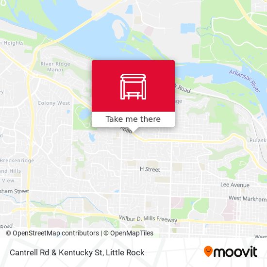 Cantrell Rd & Kentucky St map